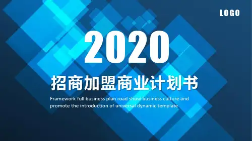 招商加盟商业计划书PPT模板