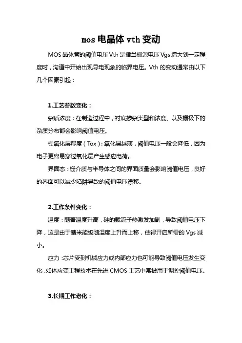 mos电晶体vth变动