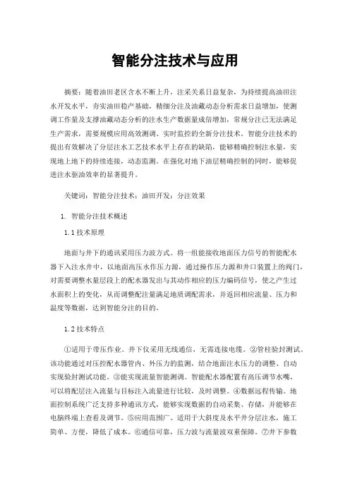 智能分注技术与应用