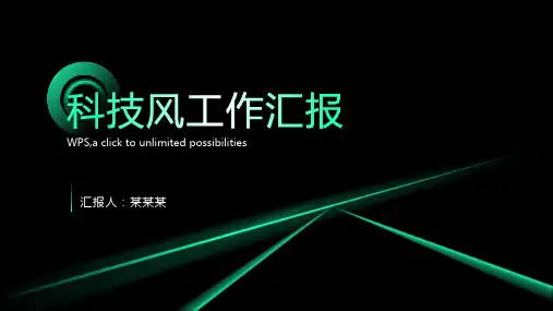 科技风工作汇报