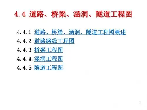 工程制图--道路、桥梁、涵洞、隧道工程图