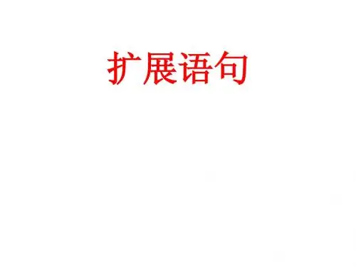 扩展语句