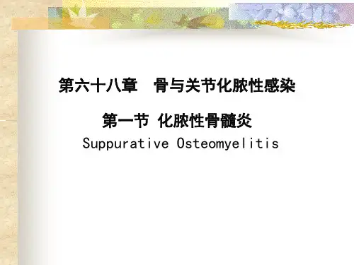 外科学：骨和关节化脓性感染