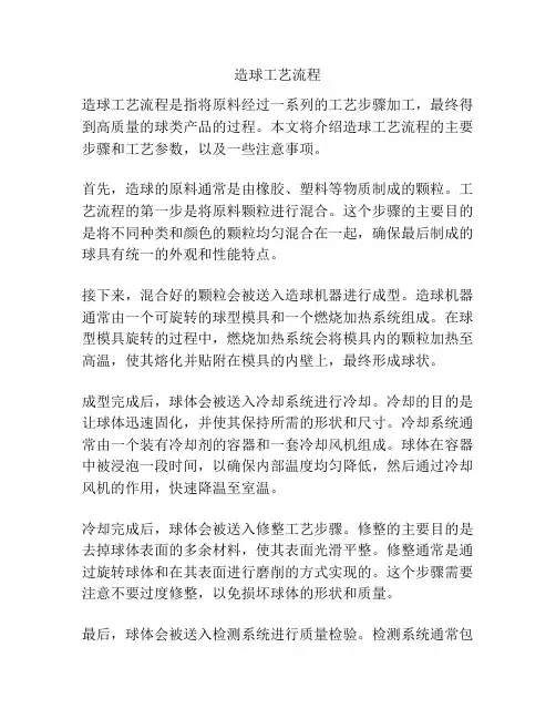造球工艺流程