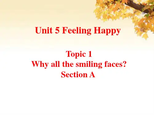 八年级仁爱英语下unit5 topic1 sectiona课件