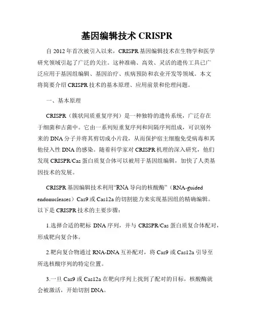 基因编辑技术CRISPR