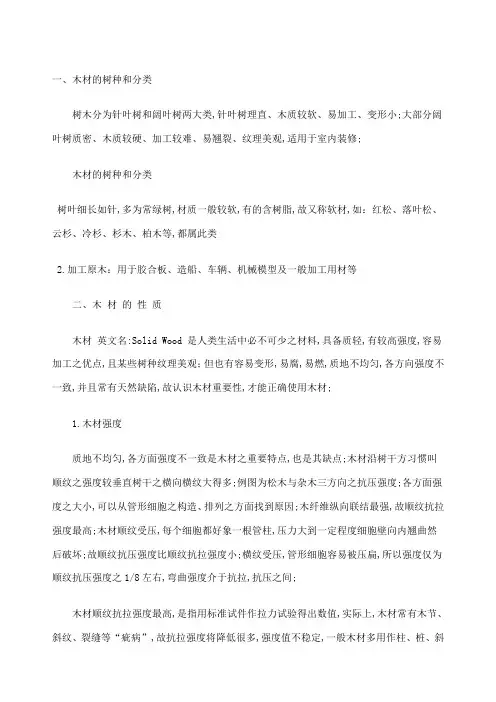 木材分类以及基础常识