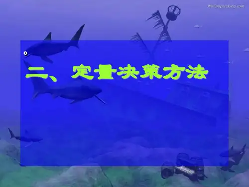 定量决策方法
