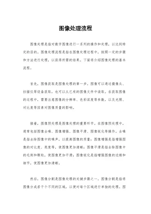 图像处理流程