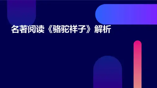 名著阅读《骆驼祥子》解析