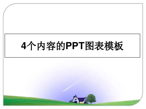 最新4个内容的PPT图表模板PPT课件