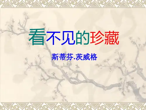 苏教版高中语文选修《看不见的珍藏》课件2