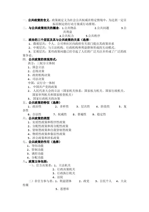 公共政策导论
