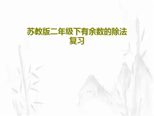 苏教版二年级下有余数的除法复习17页PPT