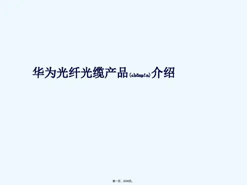 《光纤光缆知识培训》PPT课件