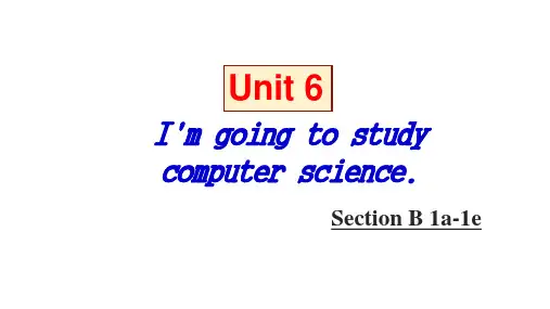 Unit6 SectionB 1a-1e 课件人教版新目标英语八年级上册
