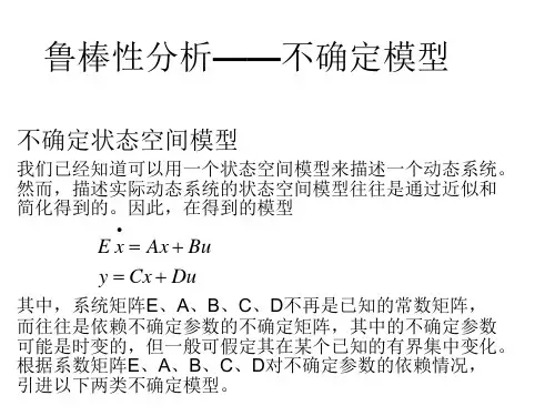 鲁棒性分析——不确