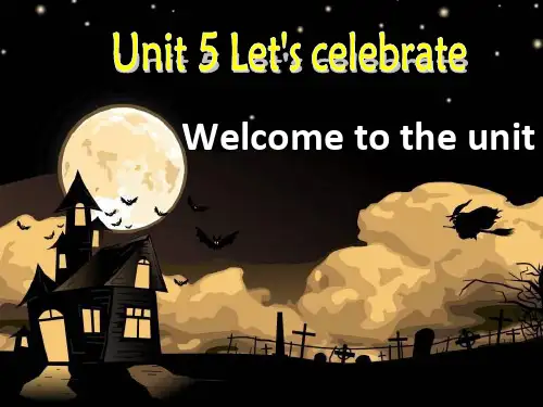 七年级英语上册Unit5 Let’s celebrate Welcome to the unit
