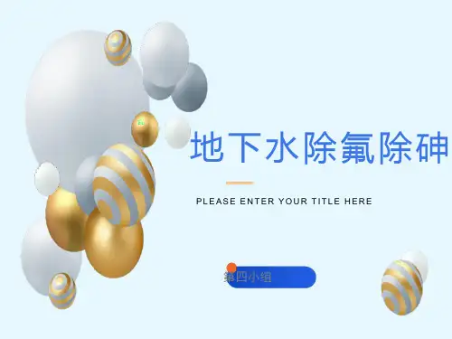 地下水除氟除砷swl