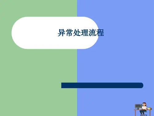 异常处理流程完美版PPT