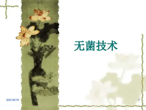 《无菌技术》PPT课件精选全文完整版