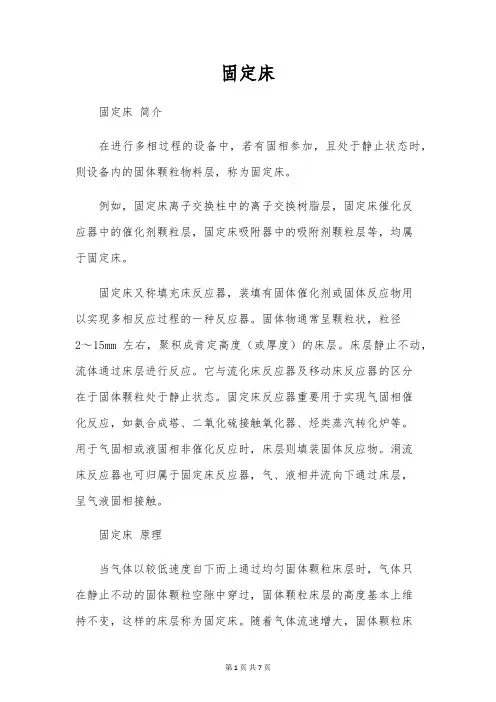 固定床范文