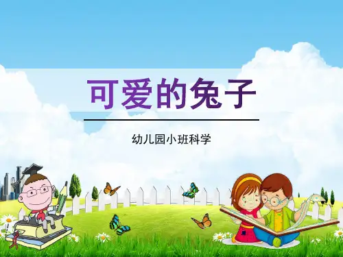 幼儿园小班科学《可爱的兔子》教学课件精品PPT学前班儿童优秀完整课件