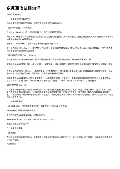 数据通信基础知识