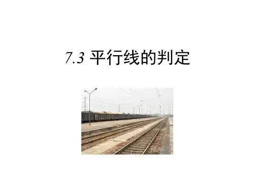 数学八年级上北师大版7-3平行线的判定课件(20张)