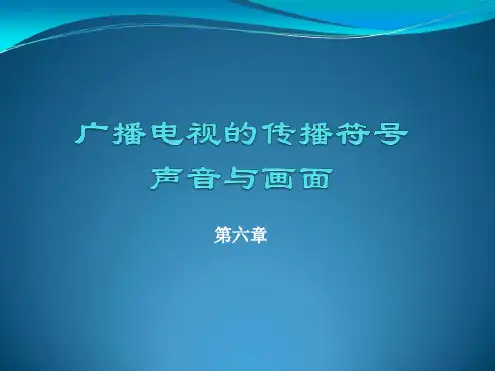 广播电视的传播符号声音与画面资料