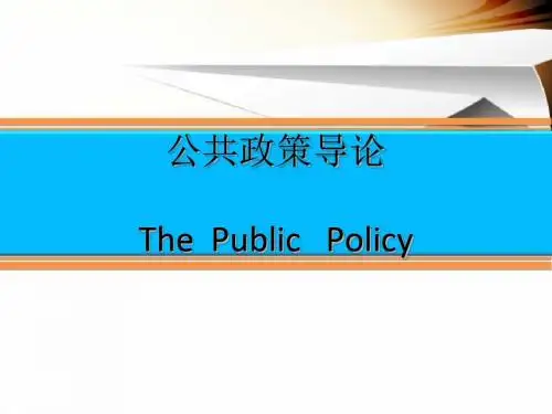 公共政策导论