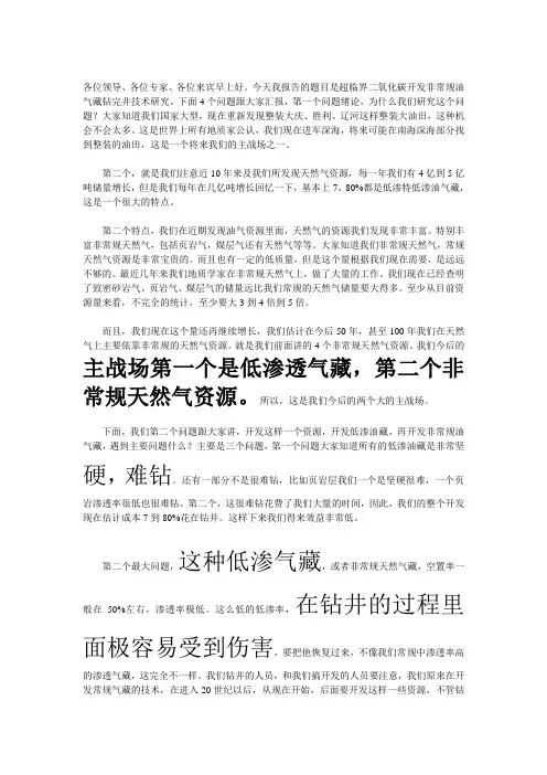 页岩气报告