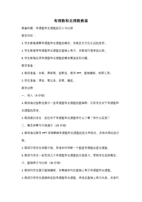 有理数和无理数教案