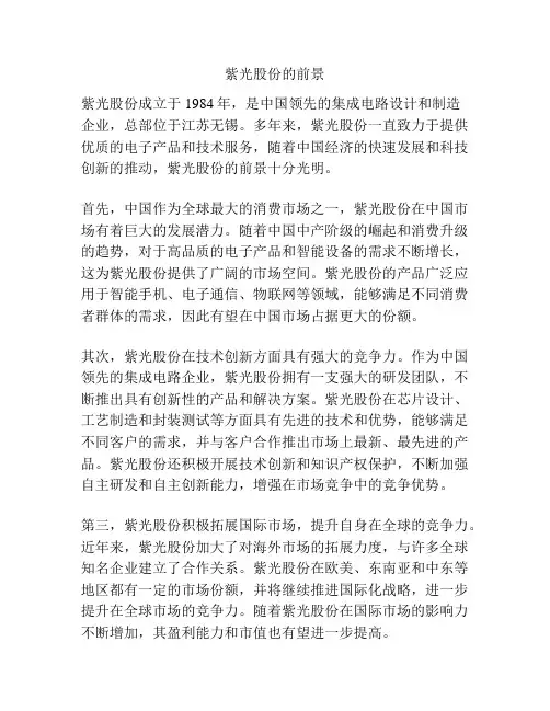 紫光股份的前景