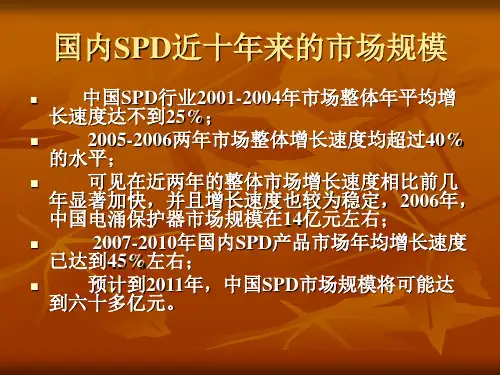 SPD选择与安装的原则
