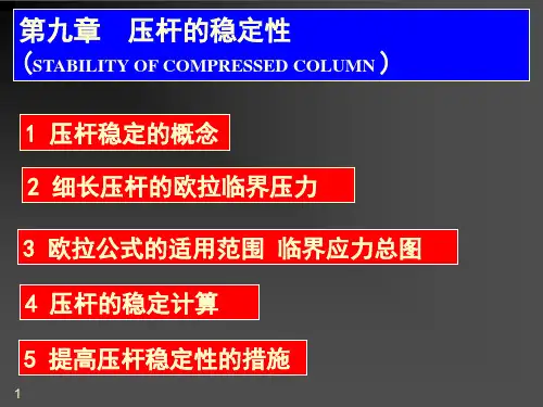 材料力学压杆稳定PPT课件