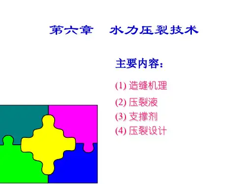 采油工程 第6章水力压裂