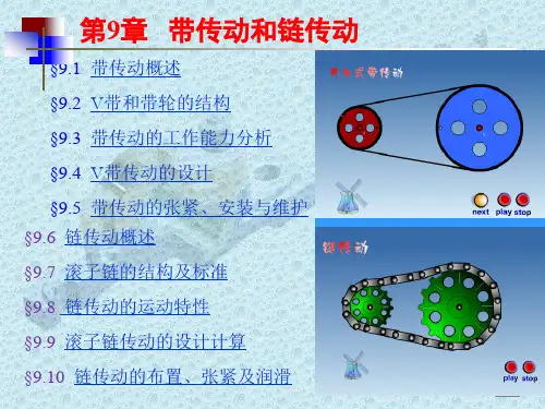 机械设计基础-带传动和链传动