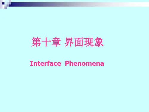 界面现象获奖课件