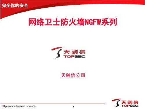 天融信Topsec NGFW系列防火墙