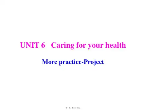 新沪教牛津版九年级下册英语Unit 6 More practice-Project课件