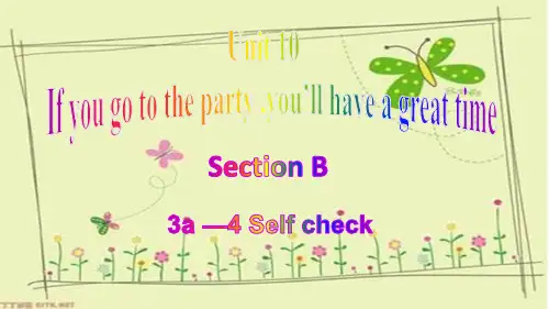 人教版英语八年级上册Unit 10 Section B 3a —4 Self check
