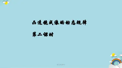 凸透镜成像的动态规律课件