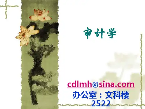 第1章注册会计师审计审计职业特点
