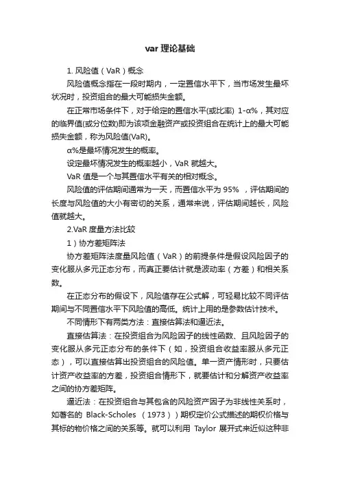 var理论基础