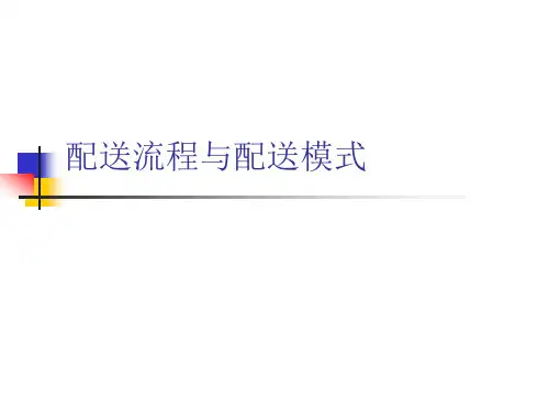 配送流程和模式