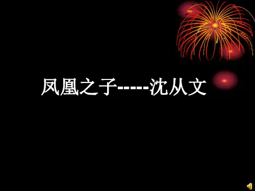 第九讲  沈从文
