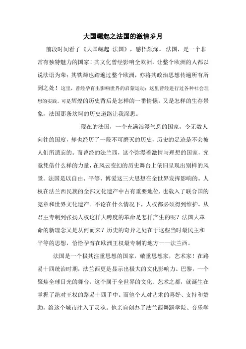 大国崛起 法国