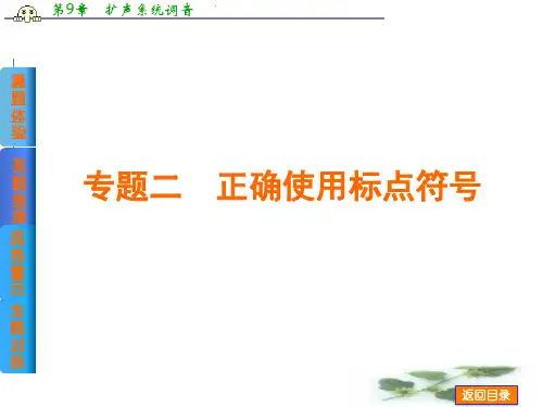 高考语文二轮复习方案专题课件：专题二 正确使用标点符号(含真题,共26张PPT)