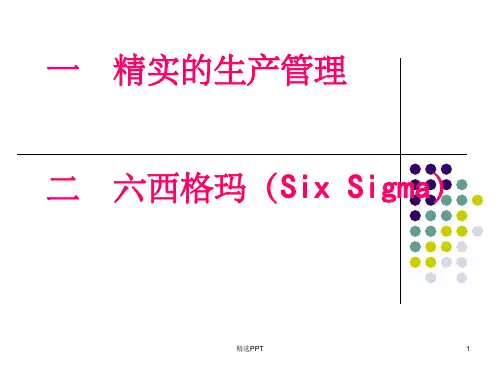 《西格玛SixSigma》PPT课件
